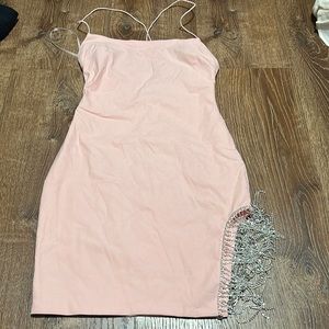 COPY - Brand new fashion nova pink borrowed hearts mini dress
